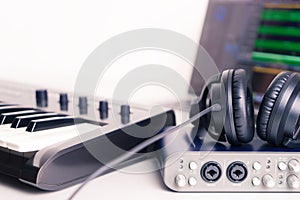 Music Studio equipment for recording using Computer