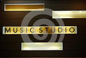 Music studio room