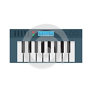 Music Synthesizer. Electronic Piano. Vector