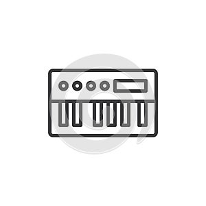 Music Synthesizer line icon