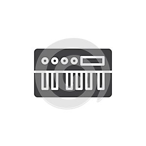 Music Synthesizer vector icon