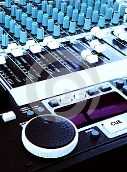 Music technology - DJ Sound mixer console
