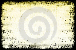 Music Themed Abstract Grunge Background