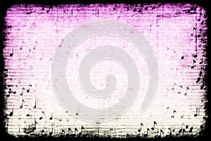 Music Themed Abstract Grunge Background