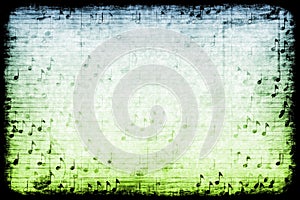 Music Themed Abstract Grunge Background