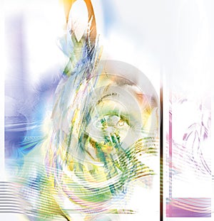 Music - Treble Clef - Abstract Digital Art