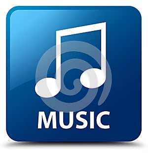 Music (tune icon) blue square button