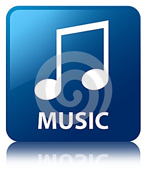 Music (tune icon) blue square button