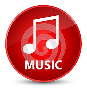 Music (tune icon) elegant red round button