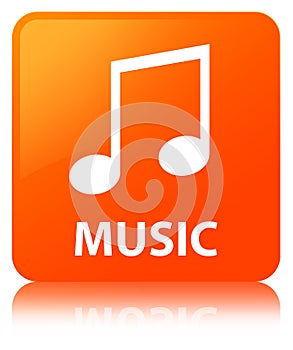 Music (tune icon) orange square button