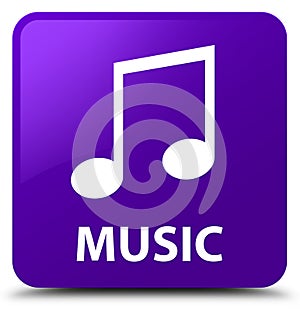 Music (tune icon) purple square button