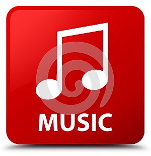 Music (tune icon) red square button