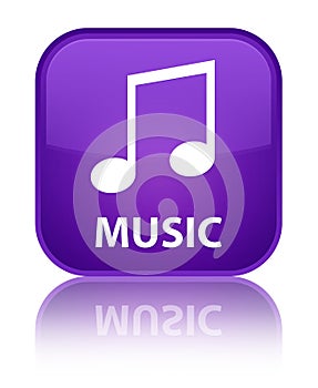 Music (tune icon) special purple square button