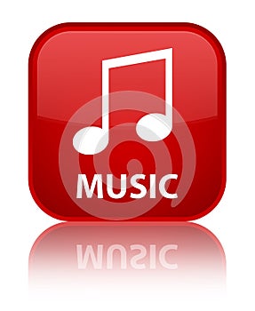 Music (tune icon) special red square button