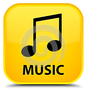 Music (tune icon) special yellow square button