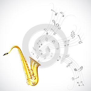 Music Tune from Saxophone