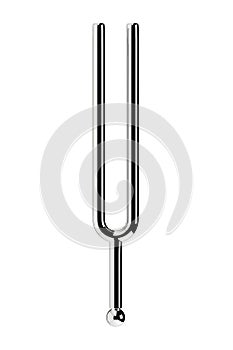 Music Tuning Fork. 3d Rendering