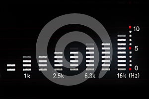 Music waveform photo