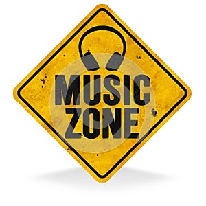 Music Zone Sign photo