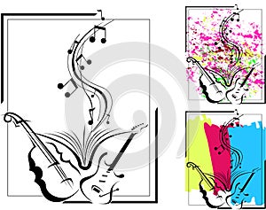 Musical abstraction with the addition of several nuances.