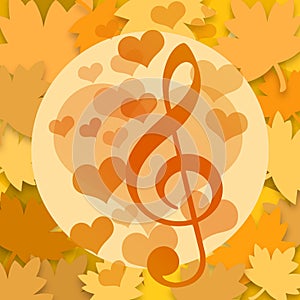 Musical autumn design