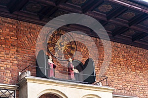 Musical clock of the Collegium Maius in Krakow, Poland