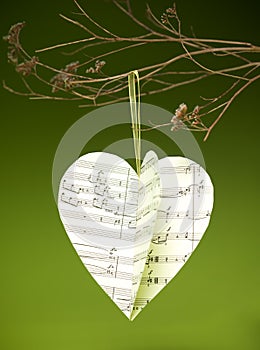 Musical handmade heart