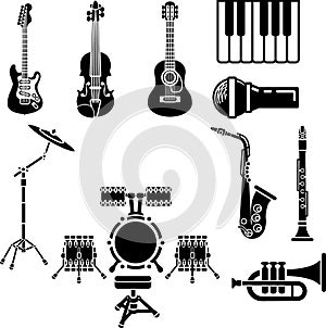 Musical Instrument Icon Set