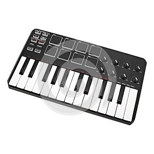 Musical instrument - MIDI keyboard. Isolated