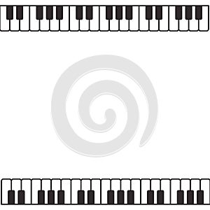 Musical instrument pattern piano keyboard