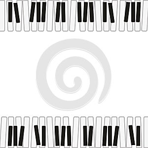 Musical instrument pattern piano keyboard