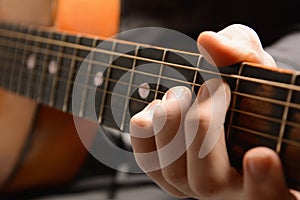 Musical instrument with performer hands