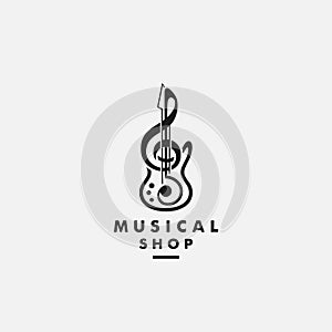 Musical Instrument Shop Logo
