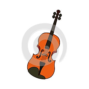 Musical instrument violin icon