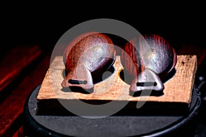 musical instrument wooden constants one pair