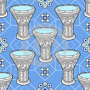 Musical instruments. Arabic drums. Percussion.