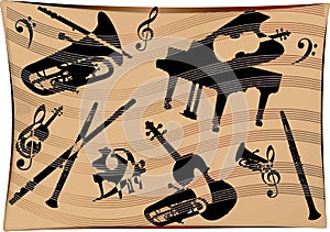 Musical Instruments Background