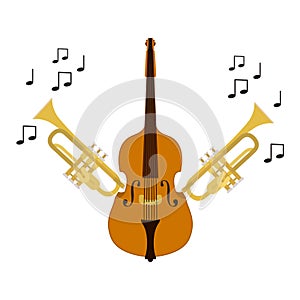 Musical instruments isolated icon