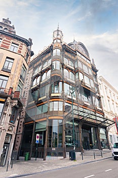 Musical Instruments Museum building facade in Brussels, Belgium