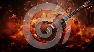 musical instruments, musical instruments wallpaper, abstract music background, hd musical instruments banner