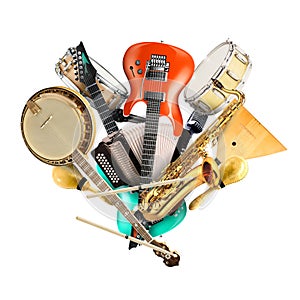 Musical instruments, orchestra photo