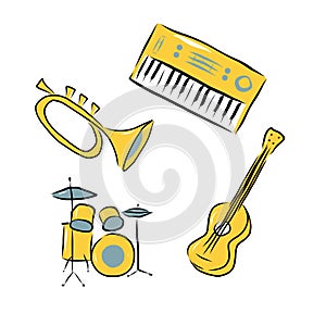 Musical instruments set