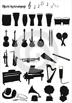 Musical instruments shapes