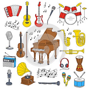Musical instruments and symbols