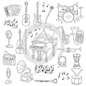 Musical instruments and symbols