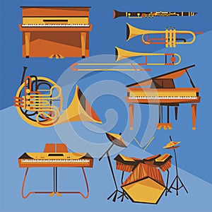 Musical Instruments vector collection photo