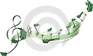 Musical nature stave