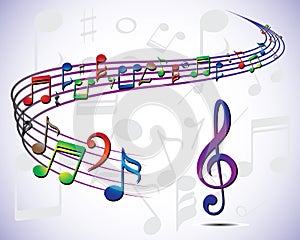 Musical note illustration photo