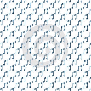 Musical Note seamless pattern. Vector Music background