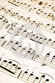 Musical notes photo